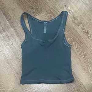 Skims size small cotton rib tank in kyanite